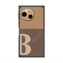 プレミアムスクエアケース with SnapMag［ オリジナル - initial two tone - B brown ］