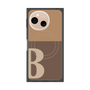 プレミアムスクエアケース with SnapMag［ オリジナル - initial two tone - B brown ］