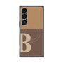 プレミアムスクエアケース with SnapMag［ オリジナル - initial two tone - B brown ］