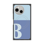 プレミアムスクエアケース with SnapMag［ オリジナル - initial two tone - B blue ］