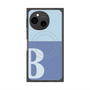 プレミアムスクエアケース with SnapMag［ オリジナル - initial two tone - B blue ］