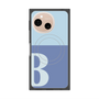 プレミアムスクエアケース with SnapMag［ オリジナル - initial two tone - B blue ］