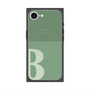 プレミアムスクエアケース with SnapMag［ オリジナル - initial two tone - B green ］