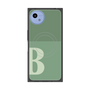 プレミアムスクエアケース with SnapMag［ オリジナル - initial two tone - B green ］