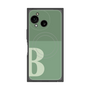 プレミアムスクエアケース with SnapMag［ オリジナル - initial two tone - B green ］
