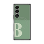 プレミアムスクエアケース with SnapMag［ オリジナル - initial two tone - B green ］