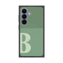 プレミアムスクエアケース with SnapMag［ オリジナル - initial two tone - B green ］