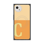 プレミアムスクエアケース with SnapMag［ オリジナル - initial two tone - C orange ］