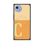 プレミアムスクエアケース with SnapMag［ オリジナル - initial two tone - C orange ］