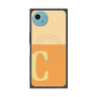 プレミアムスクエアケース with SnapMag［ オリジナル - initial two tone - C orange ］