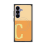 プレミアムスクエアケース with SnapMag［ オリジナル - initial two tone - C orange ］
