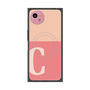 プレミアムスクエアケース with SnapMag［ オリジナル - initial two tone - C pink ］