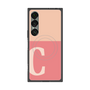 プレミアムスクエアケース with SnapMag［ オリジナル - initial two tone - C pink ］
