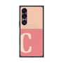 プレミアムスクエアケース with SnapMag［ オリジナル - initial two tone - C pink ］