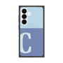 プレミアムスクエアケース with SnapMag［ オリジナル - initial two tone - C blue ］