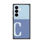 プレミアムスクエアケース with SnapMag［ オリジナル - initial two tone - C blue ］
