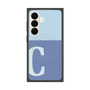 プレミアムスクエアケース with SnapMag［ オリジナル - initial two tone - C blue ］