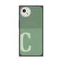 プレミアムスクエアケース with SnapMag［ オリジナル - initial two tone - C green ］