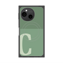 プレミアムスクエアケース with SnapMag［ オリジナル - initial two tone - C green ］
