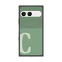 プレミアムスクエアケース with SnapMag［ オリジナル - initial two tone - C green ］