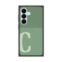 プレミアムスクエアケース with SnapMag［ オリジナル - initial two tone - C green ］