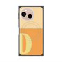 プレミアムスクエアケース with SnapMag［ オリジナル - initial two tone - D orange ］