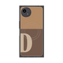 プレミアムスクエアケース with SnapMag［ オリジナル - initial two tone - D brown ］
