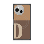 プレミアムスクエアケース with SnapMag［ オリジナル - initial two tone - D brown ］