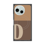 プレミアムスクエアケース with SnapMag［ オリジナル - initial two tone - D brown ］