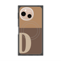 プレミアムスクエアケース with SnapMag［ オリジナル - initial two tone - D brown ］