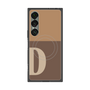プレミアムスクエアケース with SnapMag［ オリジナル - initial two tone - D brown ］