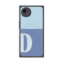 プレミアムスクエアケース with SnapMag［ オリジナル - initial two tone - D blue ］