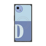 プレミアムスクエアケース with SnapMag［ オリジナル - initial two tone - D blue ］