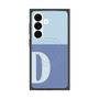 プレミアムスクエアケース with SnapMag［ オリジナル - initial two tone - D blue ］