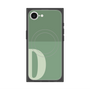 プレミアムスクエアケース with SnapMag［ オリジナル - initial two tone - D green ］