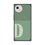プレミアムスクエアケース with SnapMag［ オリジナル - initial two tone - D green ］