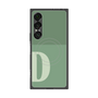 プレミアムスクエアケース with SnapMag［ オリジナル - initial two tone - D green ］