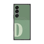 プレミアムスクエアケース with SnapMag［ オリジナル - initial two tone - D green ］