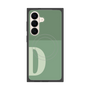 プレミアムスクエアケース with SnapMag［ オリジナル - initial two tone - D green ］