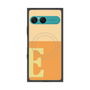 プレミアムスクエアケース with SnapMag［ オリジナル - initial two tone - E orange ］