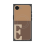 プレミアムスクエアケース with SnapMag［ オリジナル - initial two tone - E brown ］