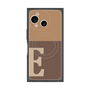 プレミアムスクエアケース with SnapMag［ オリジナル - initial two tone - E brown ］