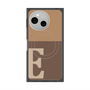 プレミアムスクエアケース with SnapMag［ オリジナル - initial two tone - E brown ］