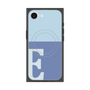 プレミアムスクエアケース with SnapMag［ オリジナル - initial two tone - E blue ］