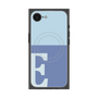 プレミアムスクエアケース with SnapMag［ オリジナル - initial two tone - E blue ］