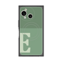 プレミアムスクエアケース with SnapMag［ オリジナル - initial two tone - E green ］