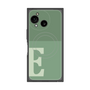 プレミアムスクエアケース with SnapMag［ オリジナル - initial two tone - E green ］