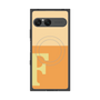 プレミアムスクエアケース with SnapMag［ オリジナル - initial two tone - F orange ］