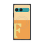 プレミアムスクエアケース with SnapMag［ オリジナル - initial two tone - F orange ］