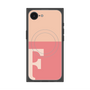 プレミアムスクエアケース with SnapMag［ オリジナル - initial two tone - F pink ］